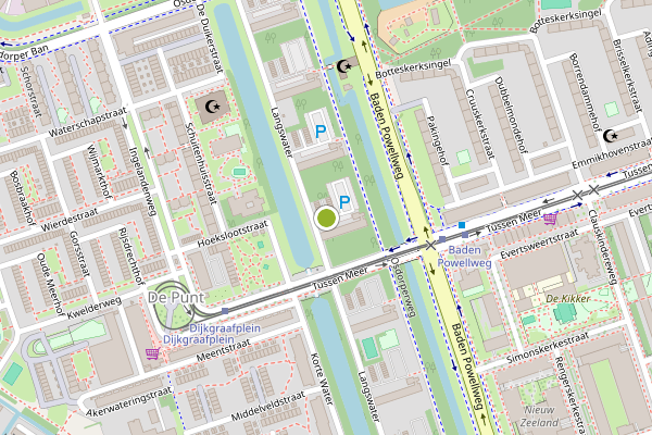 Ambulance-melding op Langswater, Amsterdam op 18 juli, kaart-overzicht