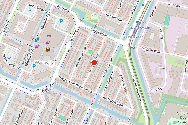 Brandweer-melding op Fie Carelsenlaan, Amstelveen op 10 mei, kaart-overzicht