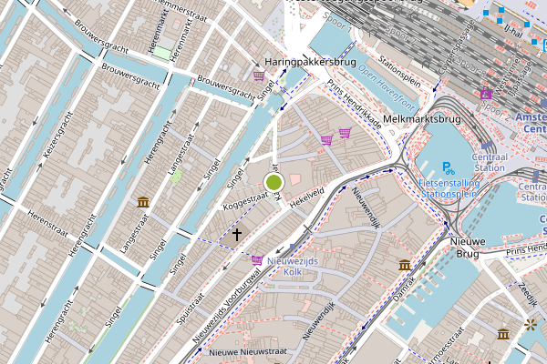 Ambulance-melding op Kattengat, Amsterdam op 18 juli, kaart-overzicht