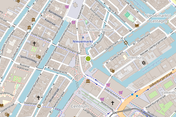 Ambulance-melding op Snoekjesgracht, Amsterdam op 18 juli, kaart-overzicht
