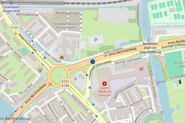 Politie-melding op Zaandam op 18 juli, kaart-overzicht
