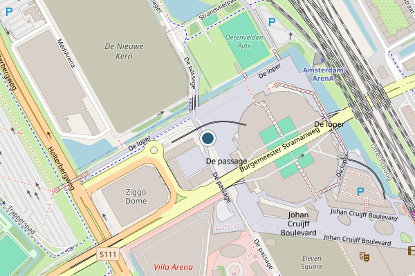 Politie-melding op De passage, Amsterdam op 19 juli, kaart-overzicht