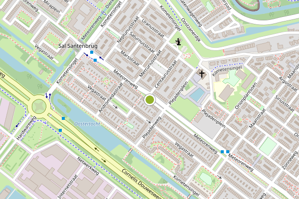 Ambulance-melding op Meteorenweg, Amsterdam op 19 juli, kaart-overzicht
