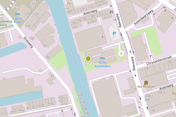 Ambulance-melding op deck, Amsterdam op 10 mei, kaart-overzicht