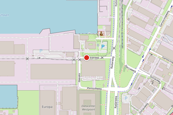 Brandweer-melding op Valreep, Amsterdam op 19 juli, kaart-overzicht