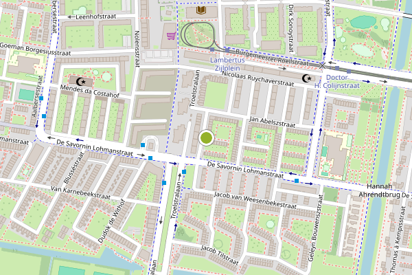 Ambulance-melding op Bartholt Enthesstraat, Amsterdam op 19 juli, kaart-overzicht