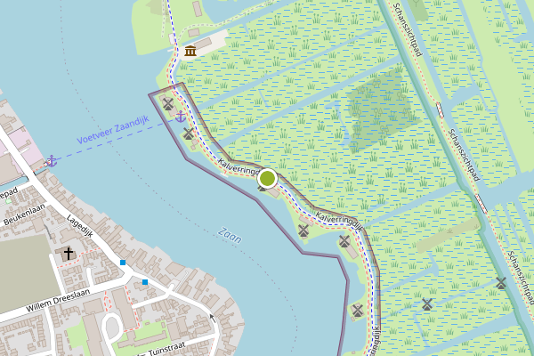 Ambulance-melding op Kalverringdijk, Zaandam op 19 juli, kaart-overzicht