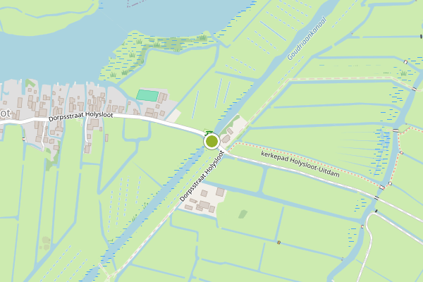 Ambulance-melding op Dorpsstraat Holysloot, Amsterdam op 19 juli, kaart-overzicht