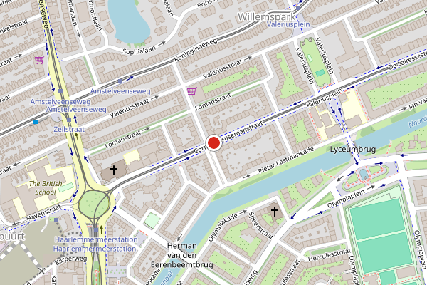 Brandweer-melding op Cornelis Krusemanstraat, Amsterdam op 19 juli, kaart-overzicht