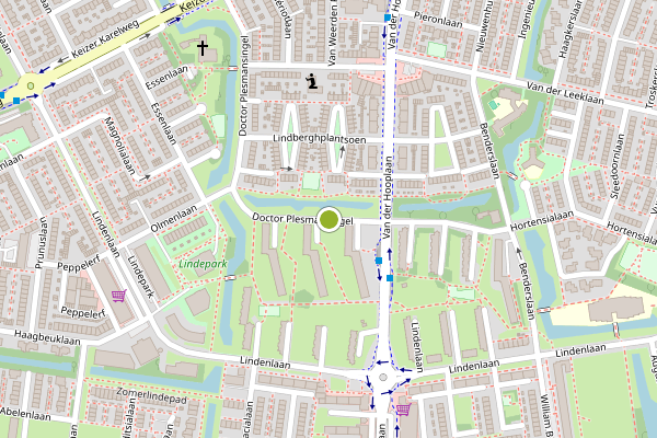 Ambulance-melding op Dr. Plesmansingel, Amstelveen op 19 juli, kaart-overzicht