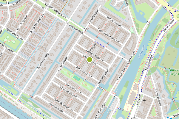 Ambulance-melding op Samosstraat, Amsterdam op 19 juli, kaart-overzicht