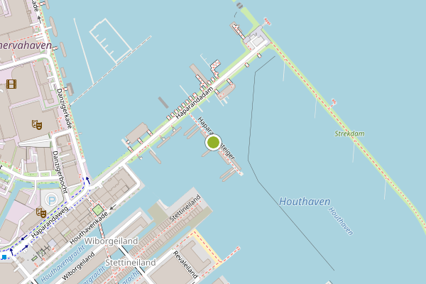 Ambulance-melding op Haparandasteiger, Amsterdam op 19 juli, kaart-overzicht