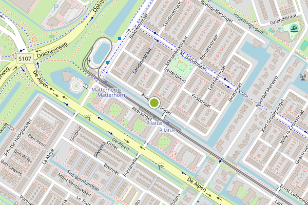Ambulance-melding op Anielewiczsingel, Amsterdam op 19 juli, kaart-overzicht