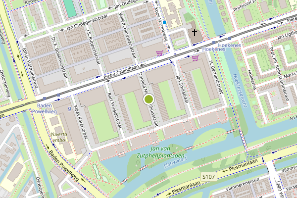 Ambulance-melding op Domela Nieuwenhuisstraat, Amsterdam op 20 juli, kaart-overzicht