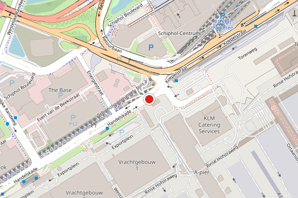 Brandweer-melding op Handelskade, Schiphol op 11 mei, kaart-overzicht