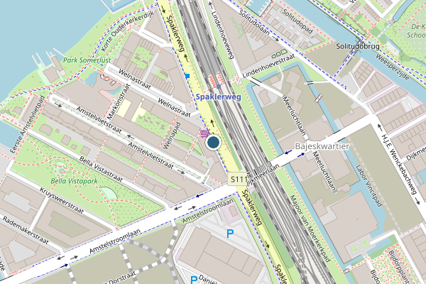 Politie-melding op Spaklerweg, Amsterdam op 20 juli, kaart-overzicht