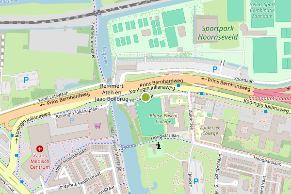 Ambulance-melding op Pascalstraat, Zaandam op 11 mei, kaart-overzicht