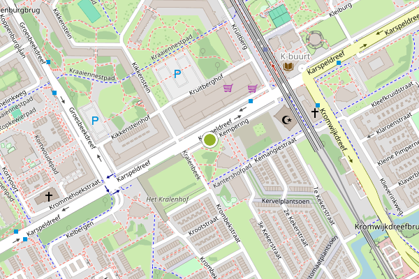 Ambulance-melding op Kempering, Amsterdam op 20 juli, kaart-overzicht