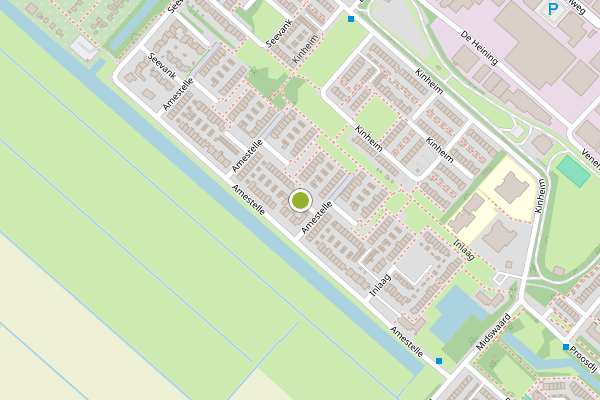 Ambulance-melding op Amestelle, Zwanenburg op 20 juli, kaart-overzicht