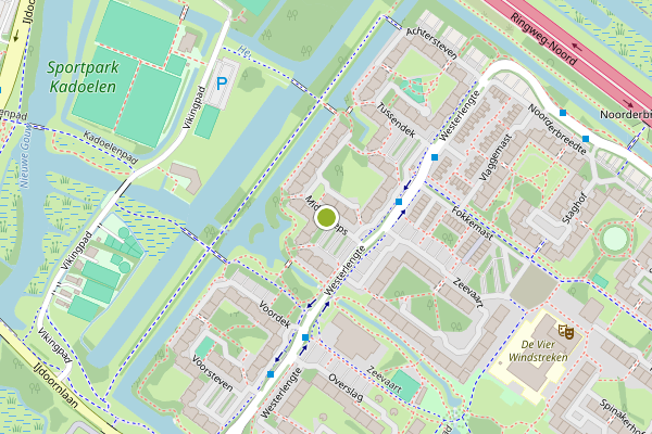 Ambulance-melding op Midscheeps, Amsterdam op 20 juli, kaart-overzicht