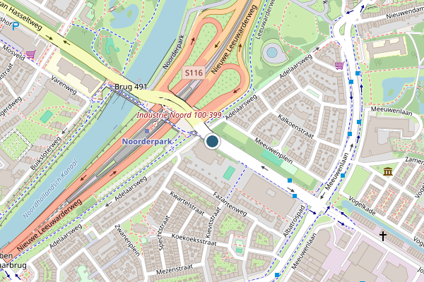 Politie-melding op Johan van Hasseltweg, Amsterdam op 20 juli, kaart-overzicht