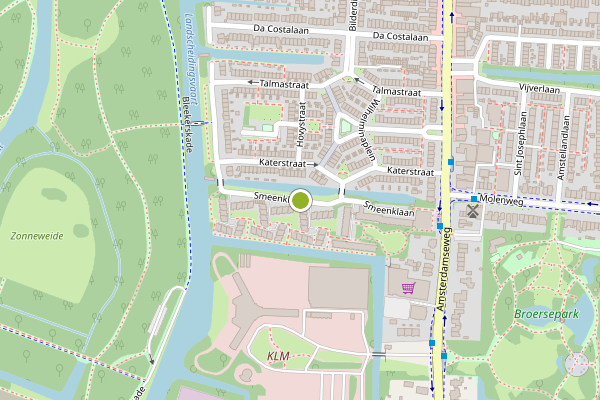 Ambulance-melding op Smeenklaan, Amstelveen op 20 juli, kaart-overzicht