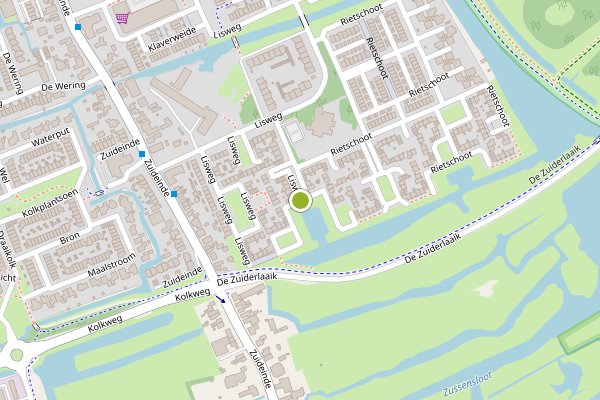 Ambulance-melding op Lisweg, Oostzaan op 11 mei, kaart-overzicht