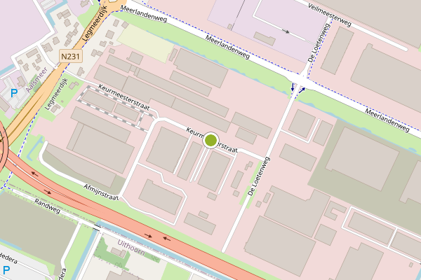 Ambulance-melding op Keurmeesterstraat, Amstelveen op 21 juli, kaart-overzicht