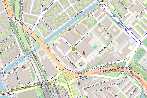 Ambulance-melding op Eerste Ringdijkstraat, Amsterdam op 21 juli, kaart-overzicht