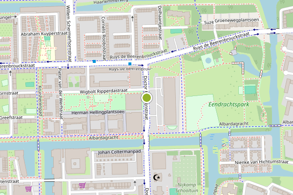 Ambulance-melding op Dr. H. Colijnstraat, Amsterdam op 11 mei, kaart-overzicht