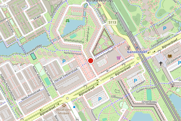 Brandweer-melding op Harriet Freezerstraat, Amsterdam op 21 juli, kaart-overzicht