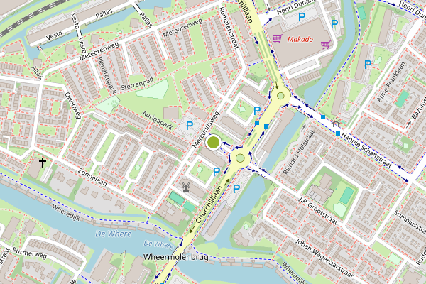 Ambulance-melding op Mercuriusweg, Purmerend op 21 juli, kaart-overzicht