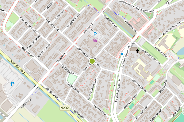 Ambulance-melding op Rietvinkstraat, Badhoevedorp op 21 juli, kaart-overzicht