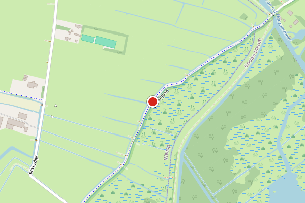 Brandweer-melding op Visserijpad, Weesp op 21 juli, kaart-overzicht