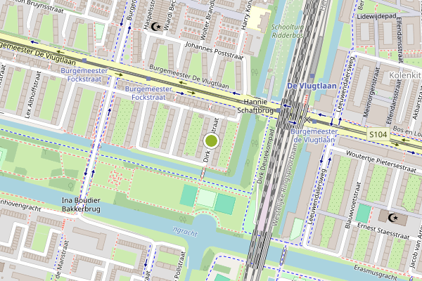 Ambulance-melding op Dirk Bonsstraat, Amsterdam op 21 juli, kaart-overzicht