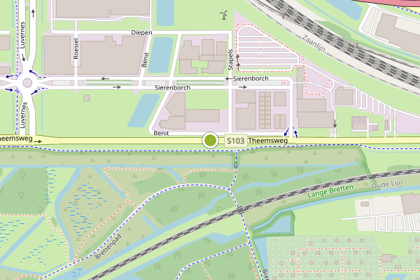 Ambulance-melding op Theemsweg, Amsterdam op 21 juli, kaart-overzicht