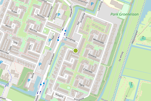 Ambulance-melding op Kringloop, Amstelveen op 21 juli, kaart-overzicht
