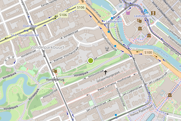 Ambulance-melding op Zandpad, Amsterdam op 21 juli, kaart-overzicht