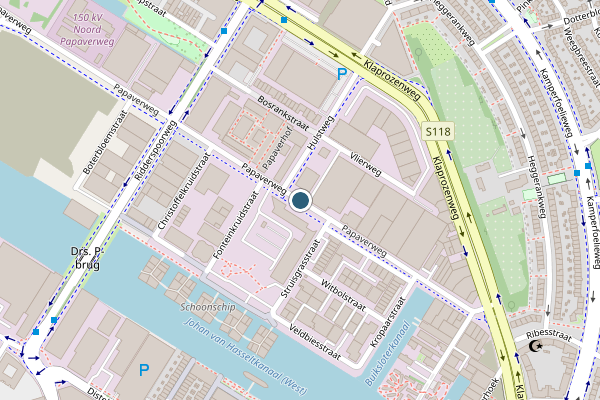 Politie-melding op Papaverweg, Amsterdam op 21 juli, kaart-overzicht