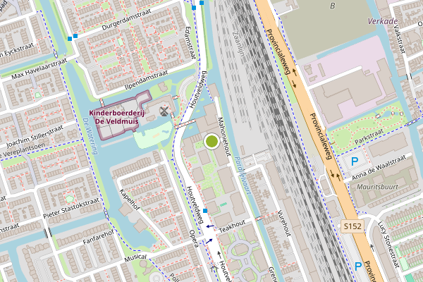 Ambulance-melding op Mahoniehout, Zaandam op 21 juli, kaart-overzicht