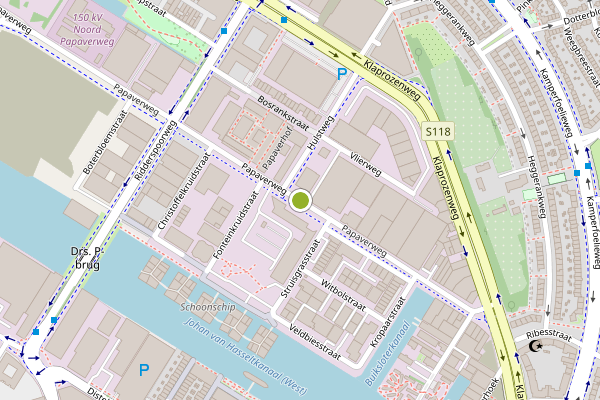 Ambulance-melding op Papaverweg, Amsterdam op 21 juli, kaart-overzicht