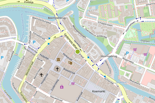 Ambulance-melding op Weerwal, Purmerend op 21 juli, kaart-overzicht