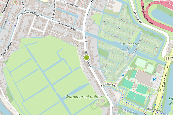 Ambulance-melding op Kadoelenweg, Amsterdam op 21 juli, kaart-overzicht