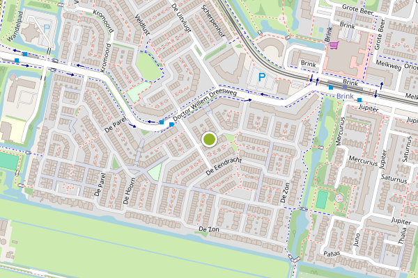 Ambulance-melding op De Weteringsbrugmolen, Amstelveen op 21 juli, kaart-overzicht