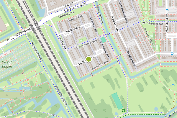 Ambulance-melding op Sinderenstraat, Amsterdam op 22 juli, kaart-overzicht