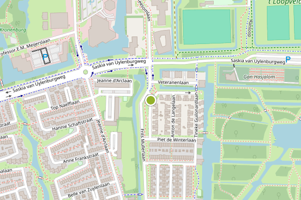 Ambulance-melding op Tineke Guilonardlaan, Amstelveen op 12 mei, kaart-overzicht