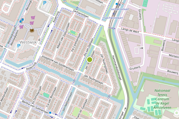Ambulance-melding op Jan Teulingslaan, Amstelveen op 12 mei, kaart-overzicht