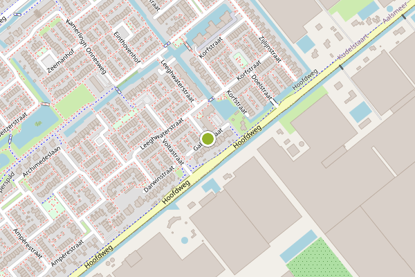 Ambulance-melding op Galileistraat, Kudelstaart op 12 mei, kaart-overzicht