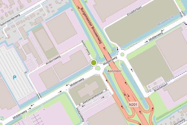 Ambulance-melding op Andorraweg, Aalsmeer op 12 mei, kaart-overzicht