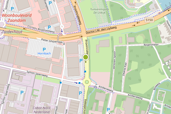 Ambulance-melding op Provincialeweg, Zaandam op 13 mei, kaart-overzicht